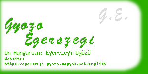 gyozo egerszegi business card